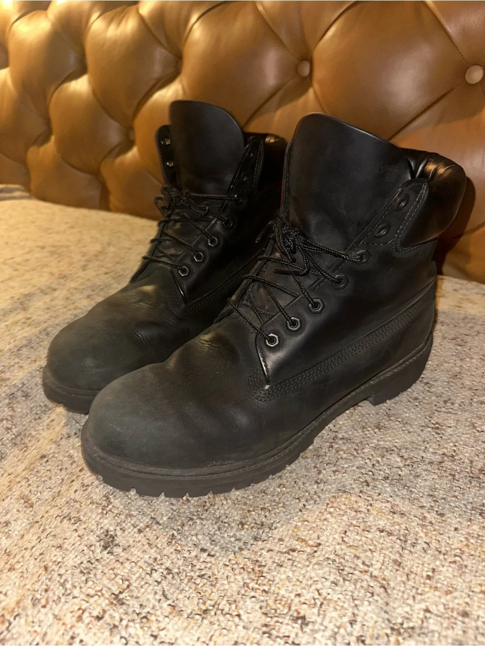 Classic Vintage Black Timberland Men’s Boots